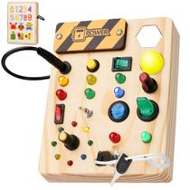 Placa Montessori Toddler Busy Board RELODICA com 27 luzes LED