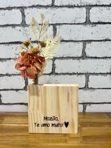 Placa Mozão, Te amo muito! Com Buque Placa para Dia dos Namorados Placa Presente Amor