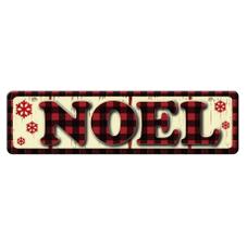 Placa Natalina Noel Melanina Natal 40x11cm