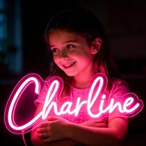 Placa Neon LED Personalizada WNAKSEN com Regulagem de Intensidade, USB e Bateria Placa Neon LED Personalizada WNAKSEN com Regulagem de Intensidade, USB e Bateria
