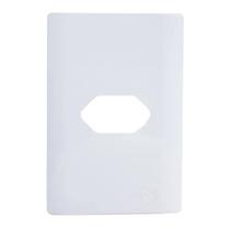 Placa Novara Branco 4x2 Tomada com Suporte Dicompel Placa Novara Branco 4x2 Tomada com Suporte Dicompel