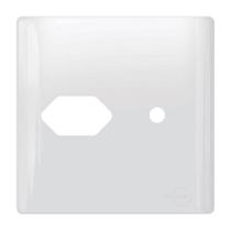 Placa Novara Branco 4x4 1 Tomada E Furo com Suporte Dicompel Placa Novara Branco 4x4 1 Tomada E Furo com Suporte Dicompel