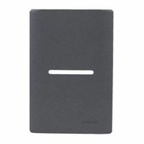 Placa Novara Grafite 4x2 1 Interruptor Com Suporte Dicompel Placa Novara Grafite 4x2 1 Interruptor Com Suporte Dicompel