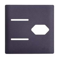 Placa Novara Grafite 4x4 2 Interruptores E 1 Tomada Dicompel Placa Novara Grafite 4x4 2 Interruptores E 1 Tomada Dicompel