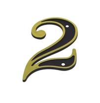 Placa Número Residencial Colonial Ouro Casa Pvc Emave