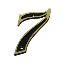 Placa Número Residencial Colonial Ouro Casa Pvc Emave