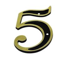 Placa Número Residencial Colonial Ouro Casa Pvc Emave