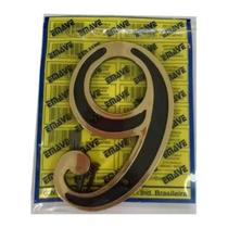 Placa Número Residencial Colonial Ouro Casa Pvc Escolha Cor 1 Ouro