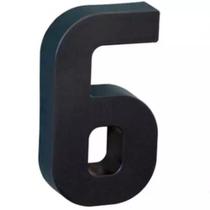 Placa Número Residencial Preto Roper Plast Proteção Uv