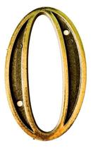 Placa Número Zero 0 Grande Colonial Com 12Cm Casa E Comércio