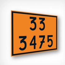 Placa Numerologica 33 3475 (nova Lei) Cx Com 10 Unidades.