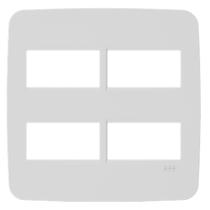 Placa Origen 4x4 4 Módulos Branca Abb Placa Origen 4x4 4 Módulos Branca Abb