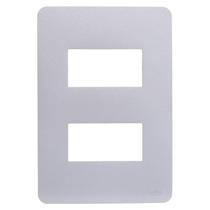 Placa Orion 4x2 02 Modulos Gamma Silver Placa Orion 4x2 02 Modulos Gamma Silver