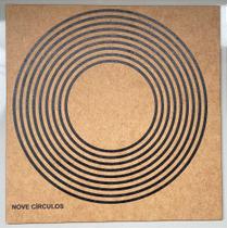 Placa ou Gráfico Radiônico 9 Círculos 17X17 em MDF 19X19 CM e 3mm expessura