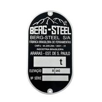 Placa Oval Horizontal 130MM x 72MM 1Ton A 3Ton 15171385 BERG STEEL Placa Oval Horizontal 130MM x 72MM 1Ton A 3Ton 15171385 BERG STEEL