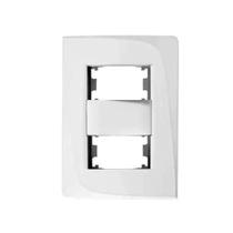 Placa P/2 Módulo com Bastidor 2x4 Tendenza Branco - Pezzi Placa P/2 Módulo com Bastidor 2x4 Tendenza Branco - Pezzi