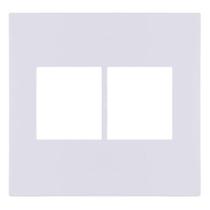 Placa P/4 Mod.Juntos Com Suporte 4X4 - Recta Branco Gloss