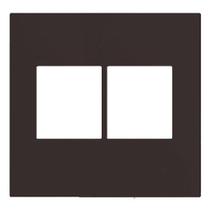 Placa P/4 Mod.Juntos Com Suporte 4X4 - Recta Chocolate Satin