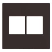 Placa P/4 Mod.Juntos Com Suporte 4X4 - Recta Chocolate Satin