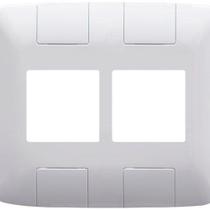 Placa p/ 4 modulos juntos 4x4 - tramontina aria branco - 57203/026 Placa p/ 4 modulos juntos 4x4 - tramontina aria branco - 57203/026