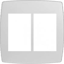 Placa p/ 6 módulos com suporte 4x4 - blux home branco - bh10416-7br.