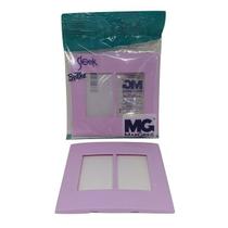 Placa P/ 6 X Modulo Sleek Affeto Rosa 4x4 Margirius