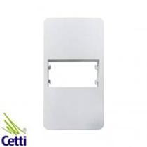 Placa p/condulete 1 posto horizontal + suporte (maargirius sleek branco) Placa p/condulete 1 posto horizontal + suporte (maargirius sleek branco)