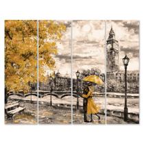 Placa Painel Decorativa em MDF Foto Casal Flores Amarela Kit