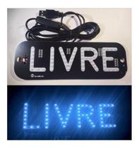 Placa Painel Escrito Livre Letreiro Led Luminoso 5V Azul