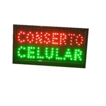 placa painel led letreiro luminoso Conserto Celular 110v