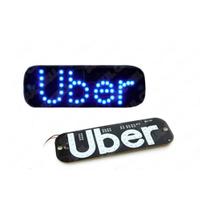 Placa Painel Luminoso LED Uber Azul USB