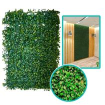 Placa Painel Planta Artificial Buchinho Jardim Grama 40x60cm