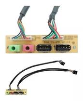 Placa Painel Usb Pc Frontal Frente 2.0 Computador Usb Audio Placa Painel Usb Pc Frontal Frente 2.0 Computador Usb Audio