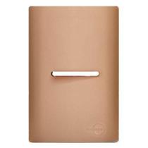 Placa Para 1 Interruptor Horizontal 4X2 - Novara Ouro Rose Placa Para 1 Interruptor Horizontal 4X2 - Novara Ouro Rose