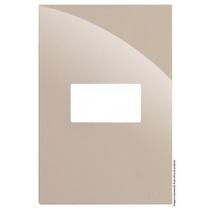 Placa Para 1 Modulo Horizontal Com Suporte 4X2 Brg11511-8Ar.