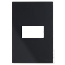 Placa Para 1 Modulo Horizontal Com Suporte 4X2 Brs12406-0Bk. Placa Para 1 Modulo Horizontal Com Suporte 4X2 Brs12406-0Bk.