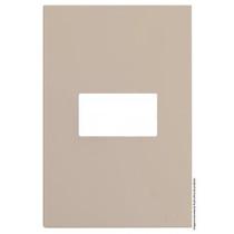 Placa Para 1 Modulo Horizontal Com Suporte 4X2 Brs12410-9Ar. Placa Para 1 Modulo Horizontal Com Suporte 4X2 Brs12410-9Ar.