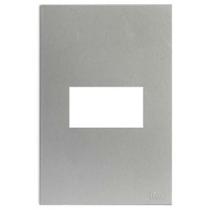 Placa Para 1 Modulo Horizontal Com Suporte 4X2 Brs12411-7Pr. Placa Para 1 Modulo Horizontal Com Suporte 4X2 Brs12411-7Pr.