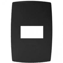 Placa Para 1 Módulo Horizontal Com Suporte 4X2 Home Grafite