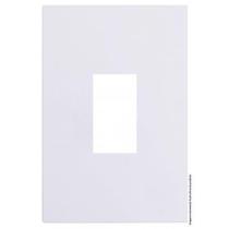 Placa Para 1 Modulo Vert. Com Suporte 4X2 Recta Branco Gloss