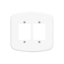 Placa Para 2 Interruptores Triplo F33 Branca 4x4 Fame Blanc Placa Para 2 Interruptores Triplo F33 Branca 4x4 Fame Blanc