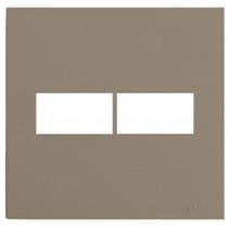 Placa Para 2 Mod Com Suporte 4X4 - Recta Fendi Satin Fosco