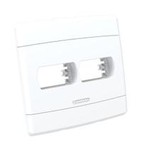 Placa Para 2 Modulos Horizontal 4X4 Neo Sottile Branco