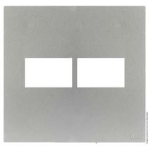 Placa Para 2 Modulos Horizontal Com Suporte 4X4 Brs12456-7Pr