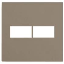 Placa Para 2 Modulos Sem Suporte 4X4 - Recta Fendi Gloss