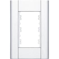 Placa para 3 Módulos Horizontais 4x2 Modulare Branca - Fame