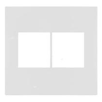 Placa Para 4 Mód.Juntos Com Suporte 4X4 - Recta Branco Satin Placa Para 4 Mód.Juntos Com Suporte 4X4 - Recta Branco Satin