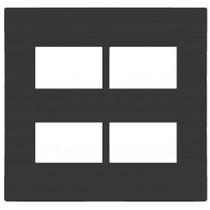 Placa Para 4 Modulos Separados Com Suporte 4X4 Brs12458-3Gf. Placa Para 4 Modulos Separados Com Suporte 4X4 Brs12458-3Gf.