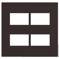 Placa Para 4 Modulos Separados Com Suporte 4X4 Brs12461-3Ch. Placa Para 4 Modulos Separados Com Suporte 4X4 Brs12461-3Ch.