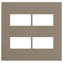 Placa Para 4 Modulos Separados Com Suporte 4X4 Brs12463-1Fe.